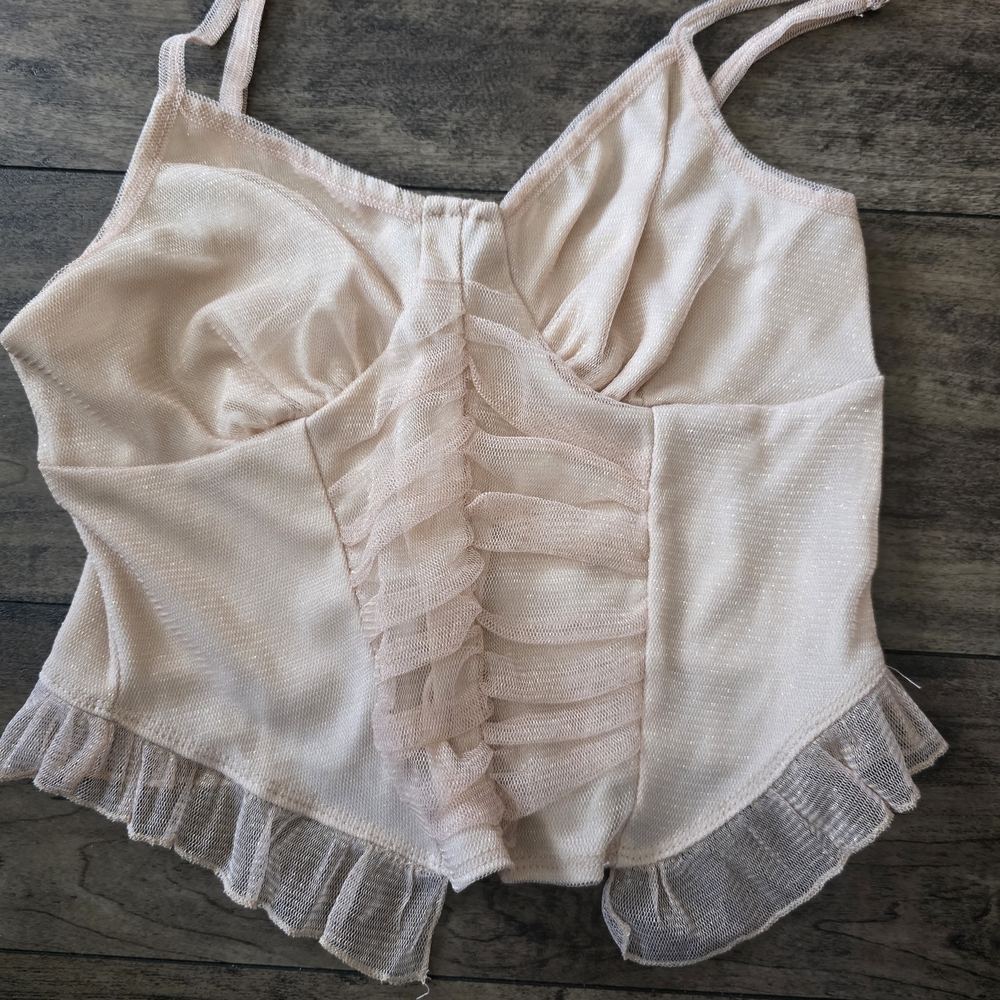 One‎ Clothing Blush Ruffled Chemise